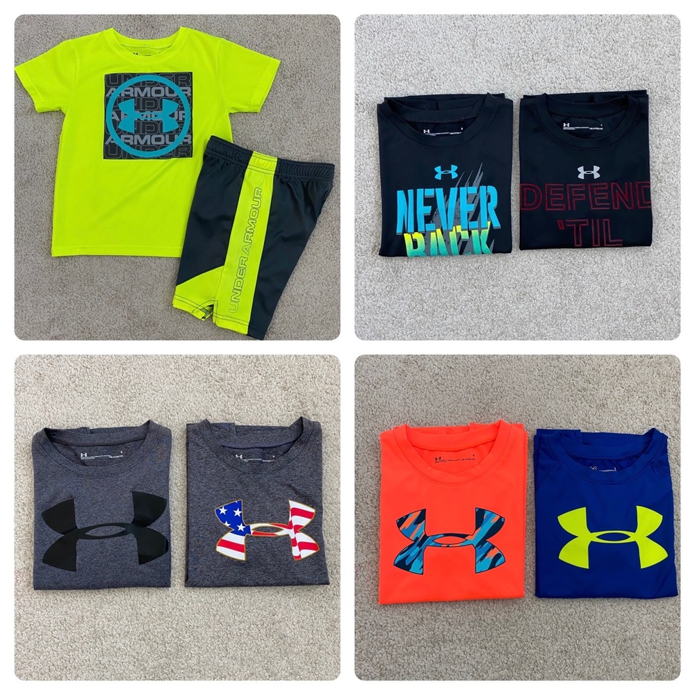 Boys under armour bundle size 5